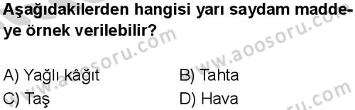 Fen Bilimleri 5 Dersi 2024-2025 yılı 1. Dönem sınavı 3. Soru Fen Bilimleri 5 Dersi 2024-2025 yılı 1. Dönem sınavı 3. Soru