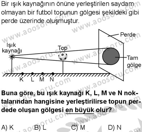 Fen Bilimleri 5 Dersi 2024-2025 yılı 1. Dönem sınavı 4. Soru Fen Bilimleri 5 Dersi 2024-2025 yılı 1. Dönem sınavı 4. Soru
