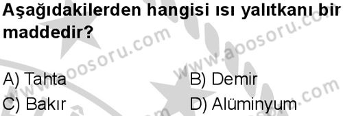 Fen Bilimleri 5 Dersi 2024-2025 yılı 1. Dönem sınavı 8. Soru Fen Bilimleri 5 Dersi 2024-2025 yılı 1. Dönem sınavı 8. Soru
