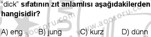 Almanca 6 Dersi 2024-2025 yılı 1. Dönem sınavı 8. Soru Almanca 6 Dersi 2024-2025 yılı 1. Dönem sınavı 8. Soru