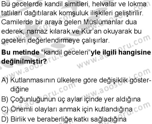 Din Kültürü ve Ahlak Bilgisi 6 Dersi 2024-2025 yılı 1. Dönem sınavı 9. Soru Din Kültürü ve Ahlak Bilgisi 6 Dersi 2024-2025 yılı 1. Dönem sınavı 9. Soru