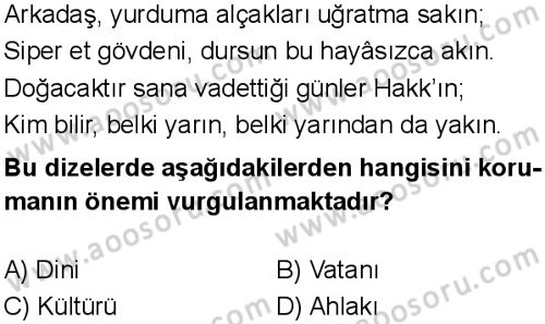 Din Kültürü ve Ahlak Bilgisi 6 Dersi 2024-2025 yılı 1. Dönem sınavı 10. Soru Din Kültürü ve Ahlak Bilgisi 6 Dersi 2024-2025 yılı 1. Dönem sınavı 10. Soru