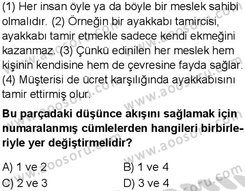 Türkçe 7 Dersi 2024-2025 yılı 1. Dönem sınavı 6. Soru Türkçe 7 Dersi 2024-2025 yılı 1. Dönem sınavı 6. Soru