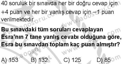Matematik 7 Dersi 2024-2025 yılı 1. Dönem sınavı 1. Soru Matematik 7 Dersi 2024-2025 yılı 1. Dönem sınavı 1. Soru
