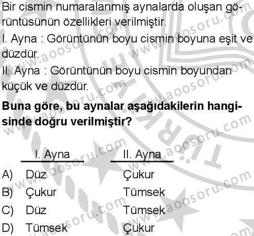 Fen Bilimleri 7 Dersi 2024-2025 yılı 1. Dönem sınavı 3. Soru Fen Bilimleri 7 Dersi 2024-2025 yılı 1. Dönem sınavı 3. Soru
