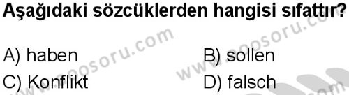 Almanca 8 Dersi 2024-2025 yılı 1. Dönem sınavı 7. Soru Almanca 8 Dersi 2024-2025 yılı 1. Dönem sınavı 7. Soru