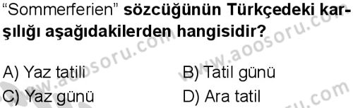 Almanca 5 Dersi 2024-2025 yılı 1. Dönem sınavı 9. Soru Almanca 5 Dersi 2024-2025 yılı 1. Dönem sınavı 9. Soru