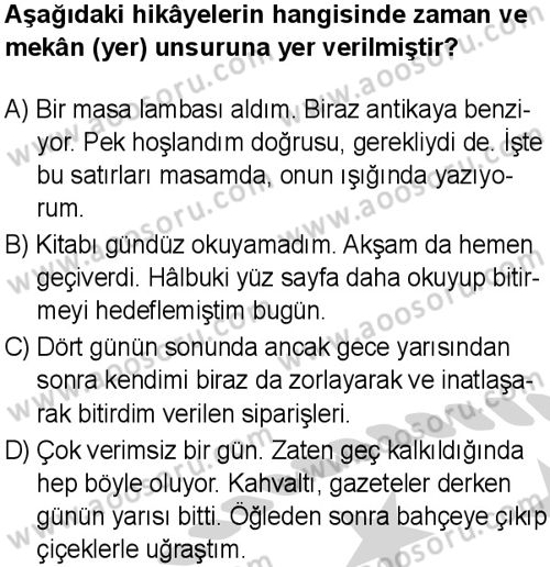 Türkçe 8 Dersi 2024-2025 yılı 1. Dönem sınavı 4. Soru Türkçe 8 Dersi 2024-2025 yılı 1. Dönem sınavı 4. Soru