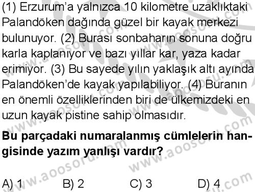 Türkçe 8 Dersi 2024-2025 yılı 1. Dönem sınavı 6. Soru Türkçe 8 Dersi 2024-2025 yılı 1. Dönem sınavı 6. Soru