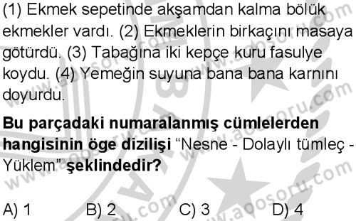 Türkçe 8 Dersi 2024-2025 yılı 1. Dönem sınavı 9. Soru Türkçe 8 Dersi 2024-2025 yılı 1. Dönem sınavı 9. Soru