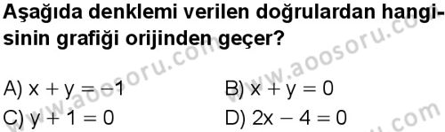 Matematik 8 Dersi 2024-2025 yılı 1. Dönem sınavı 5. Soru Matematik 8 Dersi 2024-2025 yılı 1. Dönem sınavı 5. Soru