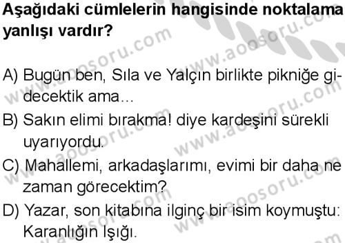 Türkçe 5 Dersi 2024-2025 yılı 2. Dönem sınavı 10. Soru Türkçe 5 Dersi 2024-2025 yılı 2. Dönem sınavı 10. Soru