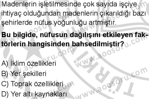 Sosyal Bilgiler 6 Dersi 2024-2025 yılı 2. Dönem sınavı 5. Soru Sosyal Bilgiler 6 Dersi 2024-2025 yılı 2. Dönem sınavı 5. Soru