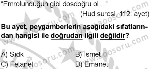 Din Kültürü ve Ahlak Bilgisi 6 Dersi 2024-2025 yılı 2. Dönem sınavı 2. Soru Din Kültürü ve Ahlak Bilgisi 6 Dersi 2024-2025 yılı 2. Dönem sınavı 2. Soru