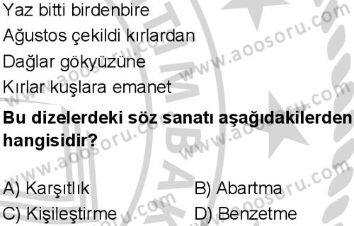 Türkçe 7 Dersi 2024-2025 yılı 2. Dönem sınavı 2. Soru Türkçe 7 Dersi 2024-2025 yılı 2. Dönem sınavı 2. Soru