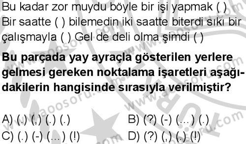 Türkçe 7 Dersi 2024-2025 yılı 2. Dönem sınavı 6. Soru Türkçe 7 Dersi 2024-2025 yılı 2. Dönem sınavı 6. Soru