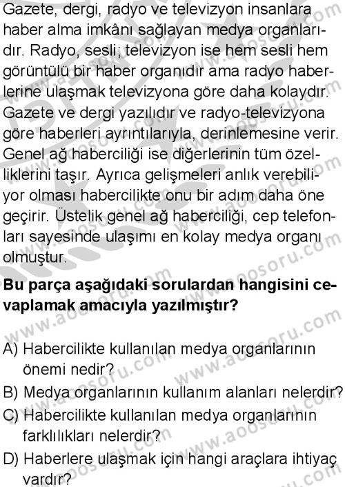 Türkçe 7 Dersi 2024-2025 yılı 2. Dönem sınavı 10. Soru Türkçe 7 Dersi 2024-2025 yılı 2. Dönem sınavı 10. Soru