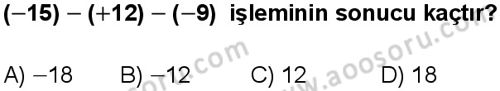 Matematik 7 Dersi 2024-2025 yılı 2. Dönem sınavı 1. Soru Matematik 7 Dersi 2024-2025 yılı 2. Dönem sınavı 1. Soru