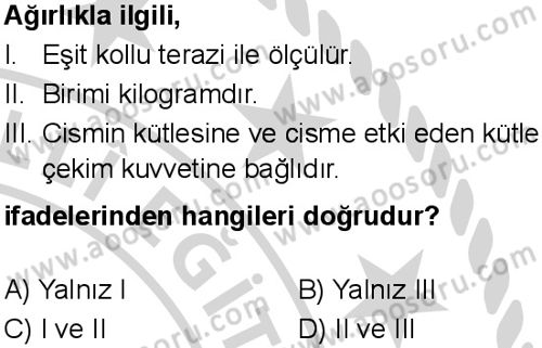 Fen Bilimleri 7 Dersi 2024-2025 yılı 2. Dönem sınavı 2. Soru Fen Bilimleri 7 Dersi 2024-2025 yılı 2. Dönem sınavı 2. Soru