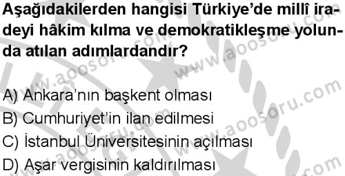 T.C. İnklap Tarihi ve Atatürkçülük 8 Dersi 2024-2025 yılı 2. Dönem sınavı 7. Soru T.C. İnklap Tarihi ve Atatürkçülük 8 Dersi 2024-2025 yılı 2. Dönem sınavı 7. Soru