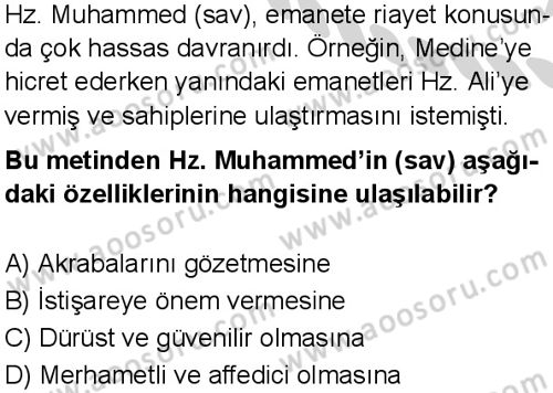 Din Kültürü ve Ahlak Bilgisi 8 Dersi 2024-2025 yılı 2. Dönem sınavı 7. Soru Din Kültürü ve Ahlak Bilgisi 8 Dersi 2024-2025 yılı 2. Dönem sınavı 7. Soru