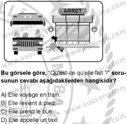 Fransızca 5 Dersi 2024-2025 yılı 2. Dönem sınavı 5. Soru Fransızca 5 Dersi 2024-2025 yılı 2. Dönem sınavı 5. Soru
