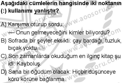 Türkçe 6 Dersi 2024-2025 yılı 2. Dönem sınavı 6. Soru Türkçe 6 Dersi 2024-2025 yılı 2. Dönem sınavı 6. Soru