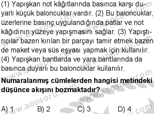 Türkçe 6 Dersi 2024-2025 yılı 2. Dönem sınavı 8. Soru Türkçe 6 Dersi 2024-2025 yılı 2. Dönem sınavı 8. Soru