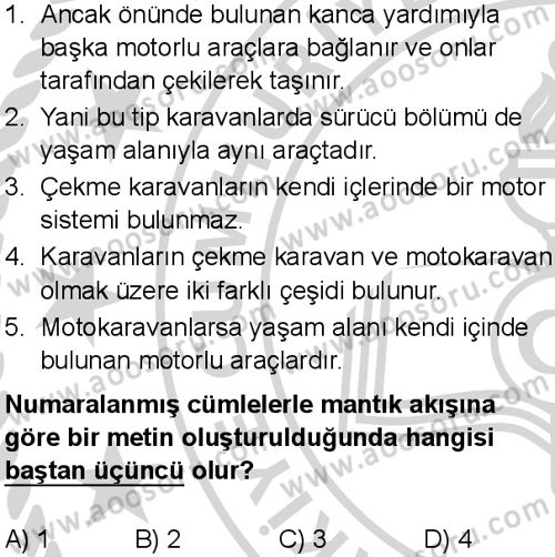 Türkçe 8 Dersi 2024-2025 yılı 2. Dönem sınavı 8. Soru Türkçe 8 Dersi 2024-2025 yılı 2. Dönem sınavı 8. Soru