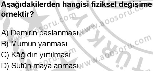 Fen Bilimleri 8 Dersi 2024-2025 yılı 2. Dönem sınavı 7. Soru Fen Bilimleri 8 Dersi 2024-2025 yılı 2. Dönem sınavı 7. Soru