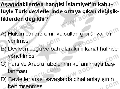Sosyal Bilgiler 6 Dersi 2024-2025 yılı 3. Dönem sınavı 3. Soru
