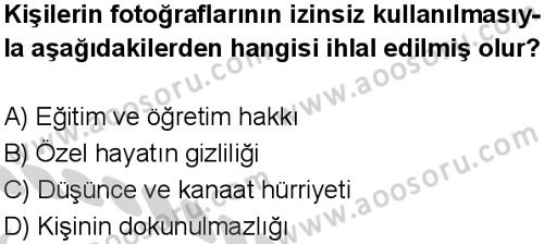 Sosyal Bilgiler 6 Dersi 2024-2025 yılı 3. Dönem sınavı 9. Soru