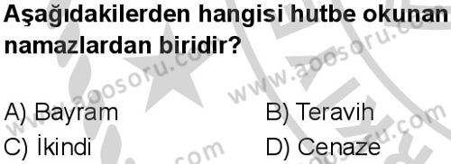 Din Kültürü ve Ahlak Bilgisi 6 Dersi 2024-2025 yılı 3. Dönem sınavı 2. Soru