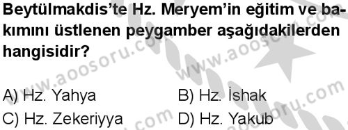 Din Kültürü ve Ahlak Bilgisi 6 Dersi 2024-2025 yılı 3. Dönem sınavı 3. Soru
