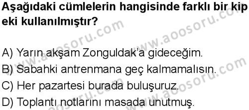 Türkçe 7 Dersi 2024-2025 yılı 3. Dönem sınavı 5. Soru
