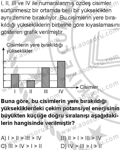Fen Bilimleri 7 Dersi 2024-2025 yılı 3. Dönem sınavı 2. Soru
