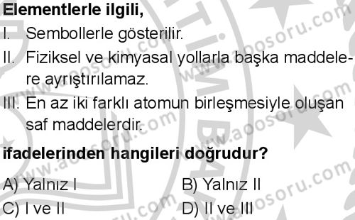 Fen Bilimleri 7 Dersi 2024-2025 yılı 3. Dönem sınavı 5. Soru