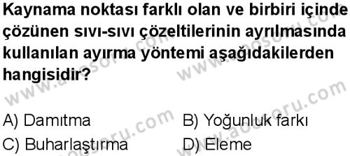 Fen Bilimleri 7 Dersi 2024-2025 yılı 3. Dönem sınavı 7. Soru
