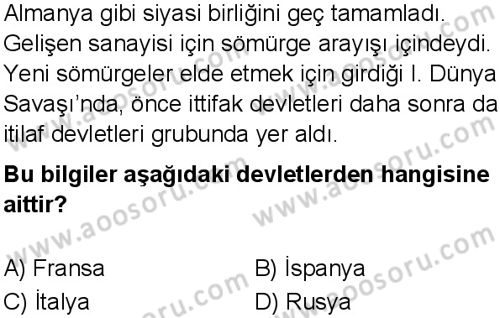 T.C. İnklap Tarihi ve Atatürkçülük 8 Dersi 2024-2025 yılı 3. Dönem sınavı 2. Soru