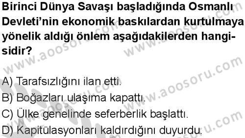 T.C. İnklap Tarihi ve Atatürkçülük 8 Dersi 2024-2025 yılı 3. Dönem sınavı 3. Soru