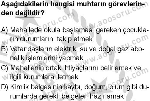 Sosyal Bilgiler 5 Dersi 2024-2025 yılı 3. Dönem sınavı 6. Soru