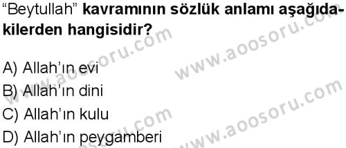 Din Kültürü ve Ahlak Bilgisi 5 Dersi 2024-2025 yılı 3. Dönem sınavı 9. Soru