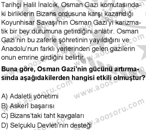 Sosyal Bilgiler 7 Dersi 2024-2025 yılı 3. Dönem sınavı 2. Soru