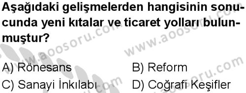 Sosyal Bilgiler 7 Dersi 2024-2025 yılı 3. Dönem sınavı 4. Soru
