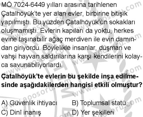 Sosyal Bilgiler 7 Dersi 2024-2025 yılı 3. Dönem sınavı 5. Soru