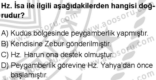 Din Kültürü ve Ahlak Bilgisi 7 Dersi 2024-2025 yılı 3. Dönem sınavı 1. Soru