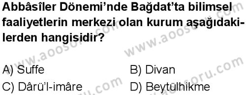 Sosyal Bilgiler 6 Dersi 2025-2026 yılı 1. Dönem sınavı 5. Soru