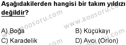 Fen Bilimleri 7 Dersi 2025-2026 yılı 1. Dönem sınavı 1. Soru