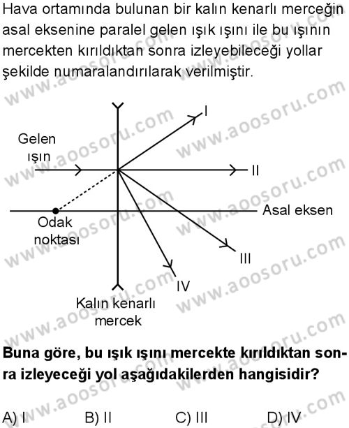 Fen Bilimleri 7 Dersi 2025-2026 yılı 1. Dönem sınavı 3. Soru