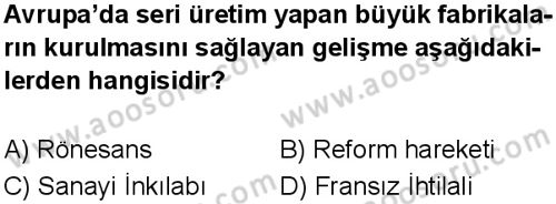 T.C. İnklap Tarihi ve Atatürkçülük 8 Dersi 2025-2026 yılı 1. Dönem sınavı 1. Soru